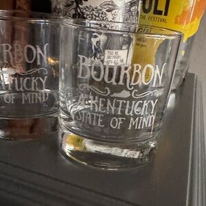 🥃 Bourbon Kentucky State of Mind Set of Glasses